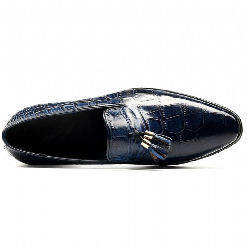 Ανδρικά Loafers Πολυτέλεια Alligator Tassel Slip-on - Μπλε 