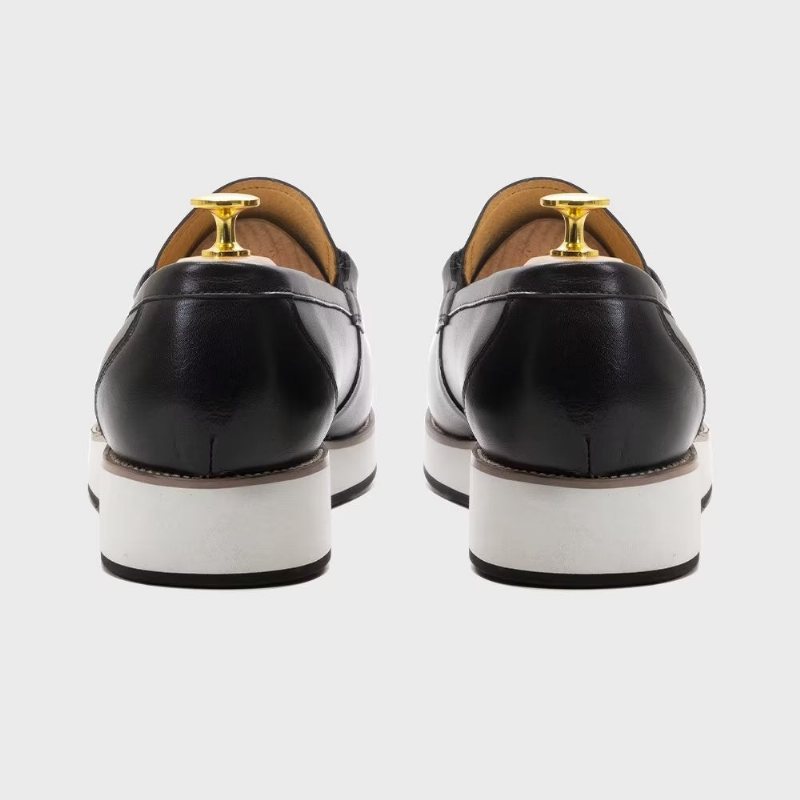 Ανδρικά Loafers Πολυτέλεια Leather Elegant Tassel - Μαύρο 