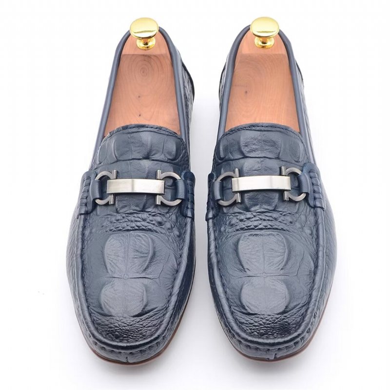 Ανδρικά Loafers Πολυτελή Round Toe - Μπλε