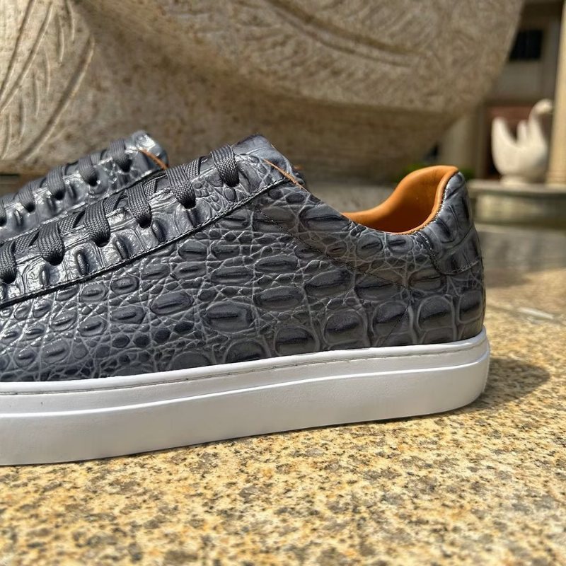Ανδρικά Sneakers Lace-up Exotic - Γκρι