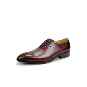Ανδρικά Επίσημα Παπούτσια Chic Brogue Δερμάτινα Νυφικά