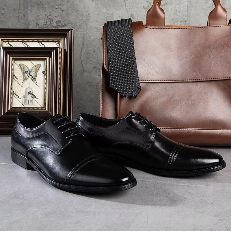 Ανδρικά Επίσημα Παπούτσια Chic Derbies Φόρεμα - Μαύρο 