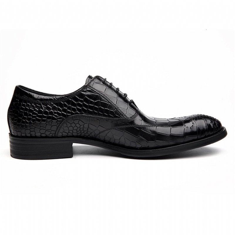 Ανδρικά Επίσημα Παπούτσια Classic Lace Up Oxford Φόρεμα - Μαύρο