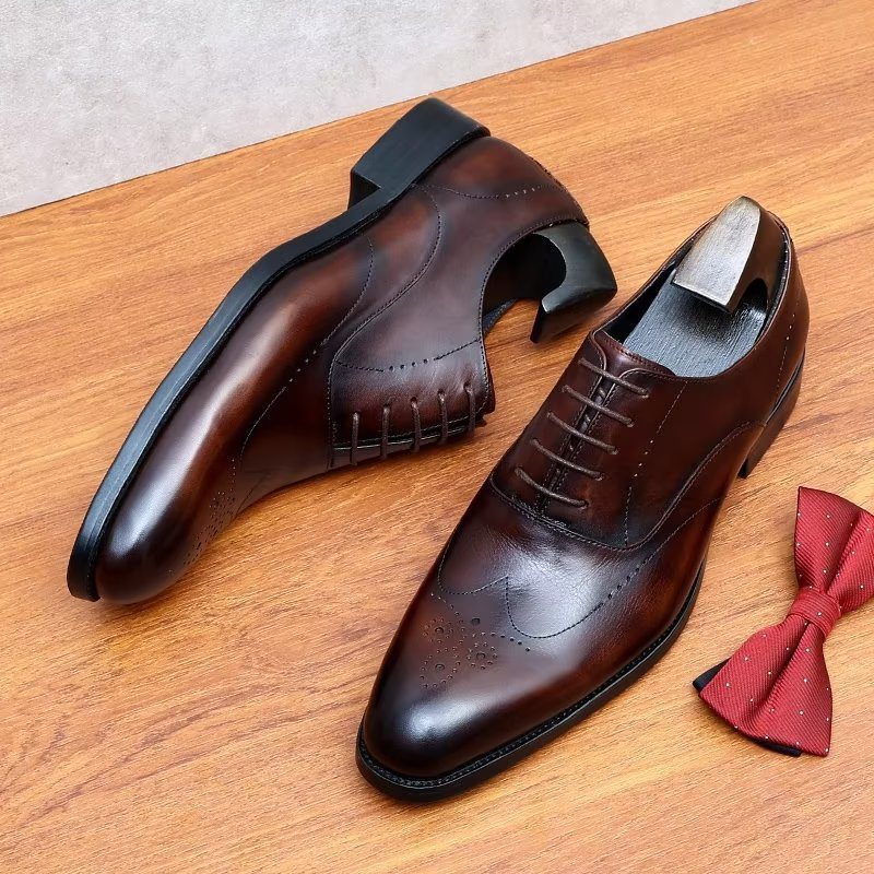 Ανδρικά Επίσημα Παπούτσια Elegance Oxford Dress - Καφές