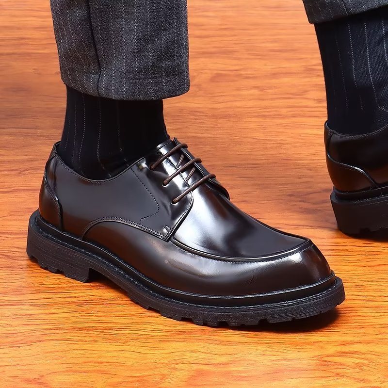 Ανδρικά Επίσημα Παπούτσια Lace-up Derbies Dress - Καφέ