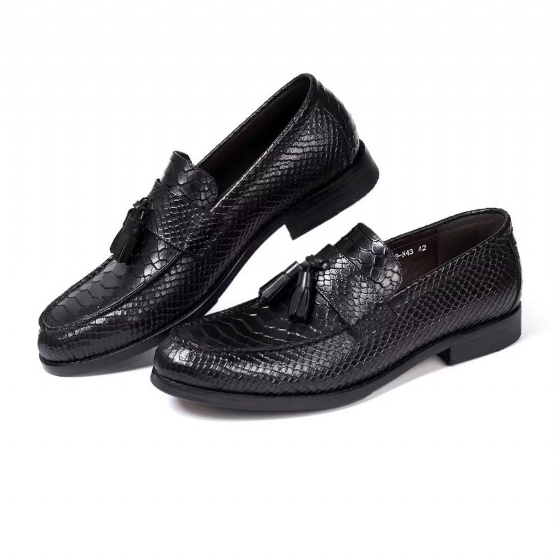 Ανδρικά Επίσημα Παπούτσια Γυαλισμένα Executive Slip-on Φόρεμα - Μαύρο