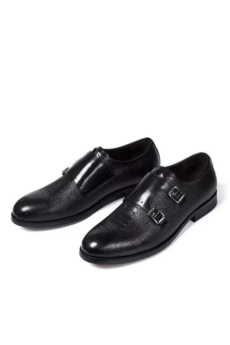 Ανδρικά Επίσημα Παπούτσια Δερμάτινα Executive Slip-on - Μαύρο