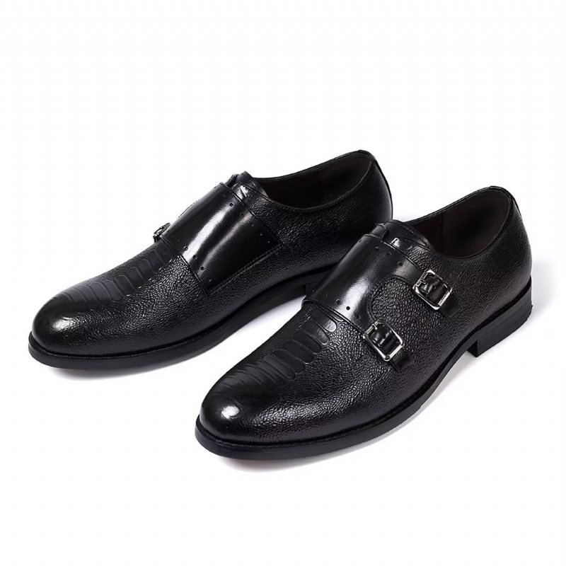 Ανδρικά Επίσημα Παπούτσια Δερμάτινα Executive Slip-on - Μαύρο