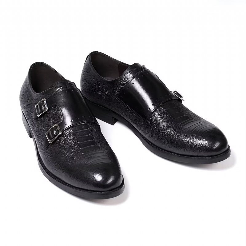 Ανδρικά Επίσημα Παπούτσια Δερμάτινα Executive Slip-on - Μαύρο