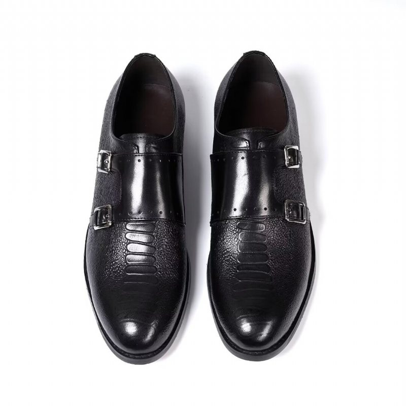 Ανδρικά Επίσημα Παπούτσια Δερμάτινα Executive Slip-on - Μαύρο