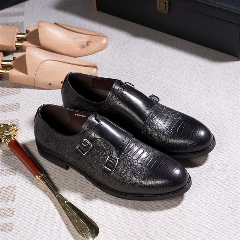 Ανδρικά Επίσημα Παπούτσια Δερμάτινα Executive Slip-on - Μαύρο