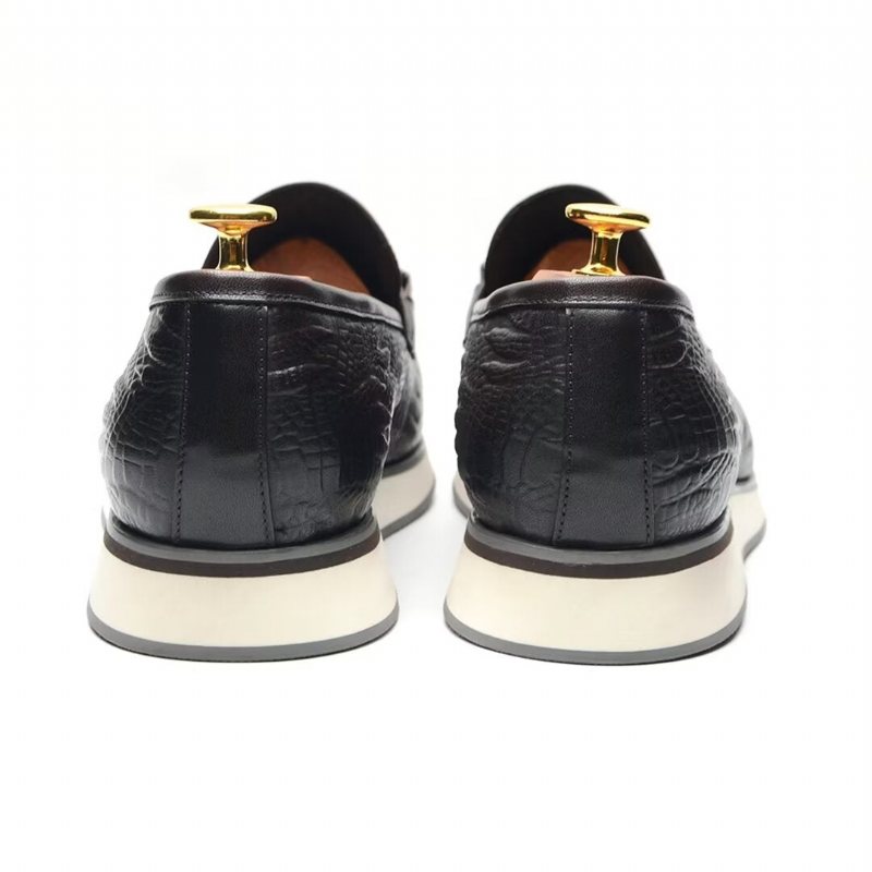 Ανδρικά Επίσημα Παπούτσια Διαχρονικά Elegance Slip-on Φόρεμα - Καφές