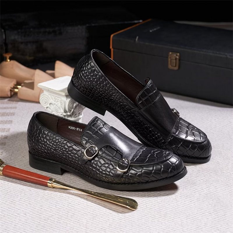 Ανδρικά Επίσημα Παπούτσια Εκλεπτυσμένη Elegance Slip-on Loafers - Μαύρο 