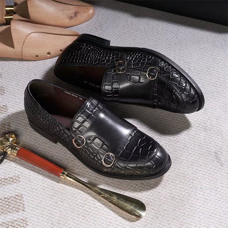 Ανδρικά Επίσημα Παπούτσια Εκλεπτυσμένη Elegance Slip-on Loafers - Μαύρο 