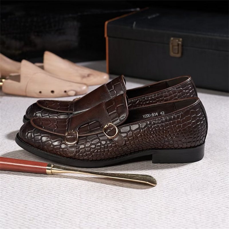Ανδρικά Επίσημα Παπούτσια Εκλεπτυσμένη Elegance Slip-on Loafers - Καφές