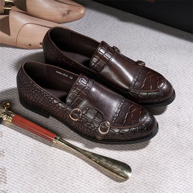 Ανδρικά Επίσημα Παπούτσια Εκλεπτυσμένη Elegance Slip-on Loafers - Καφές