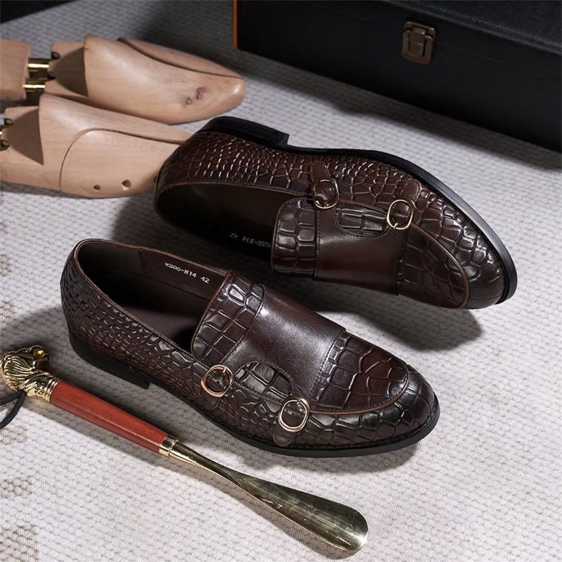 Ανδρικά Επίσημα Παπούτσια Εκλεπτυσμένη Elegance Slip-on Loafers - Καφές