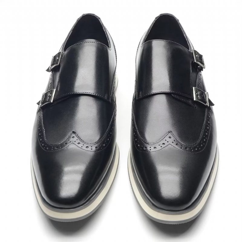 Ανδρικά Επίσημα Παπούτσια Φορέματος Classic Buckle Elegance - Μαύρο 