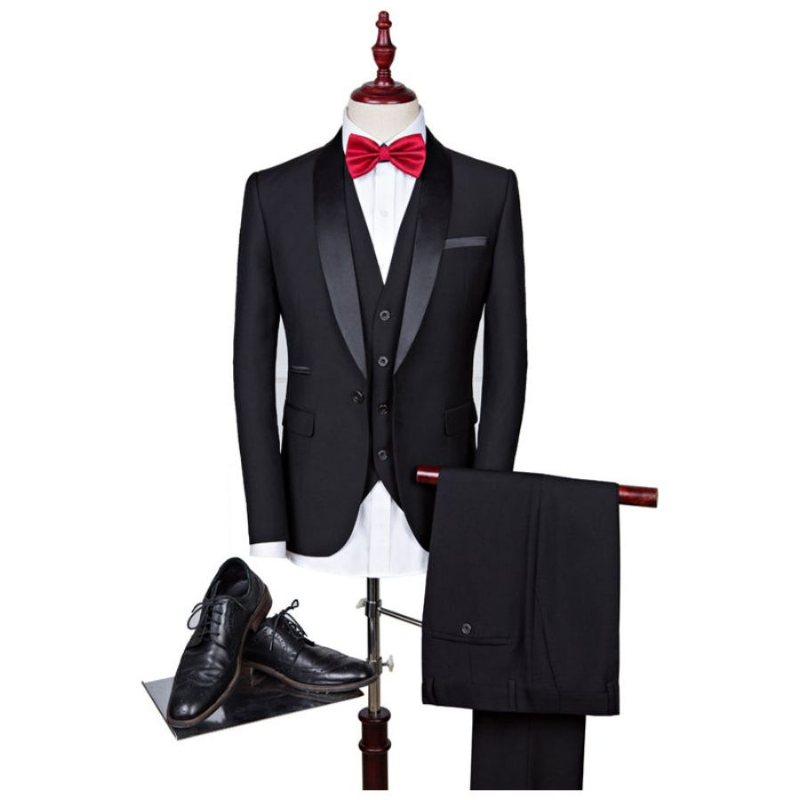 Ανδρικά Κοστούμια Exotic Skinny Suit - Μαύρο