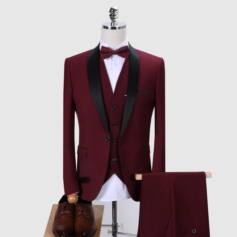 Ανδρικά Κοστούμια Exotic Skinny Suit - Κόκκινο