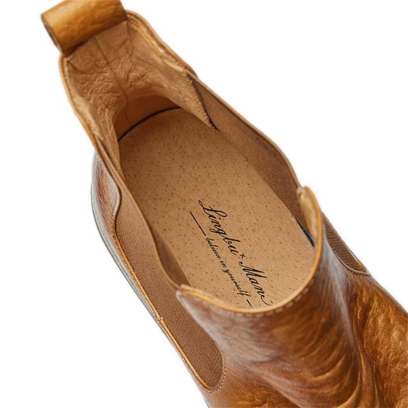 Ανδρικά Μποτάκια Κομψά Equine Slip On Ankle Booties - Καφές