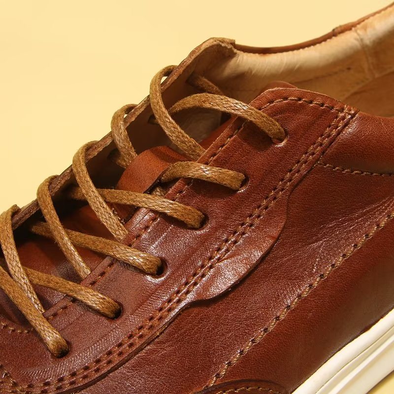 Ανδρικά Παπούτσια Casual Chic High Top Fashion Sneakers - Καφέ