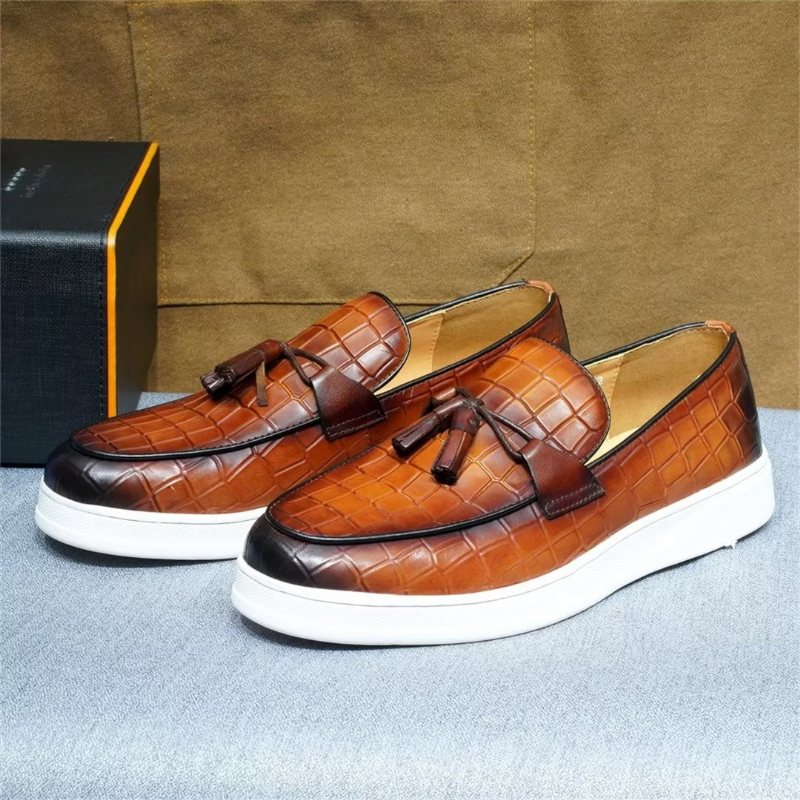 Ανδρικά Παπούτσια Casual Modish Slip-ons - Καφέ