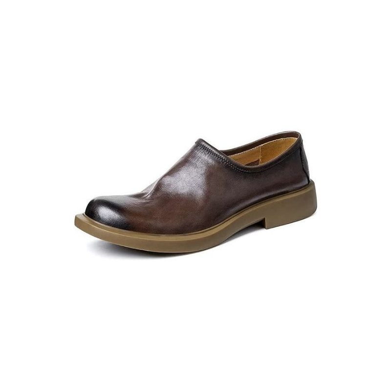 Ανδρικά Παπούτσια Casual Κομψά Στρογγυλά Slip-on - Καφές